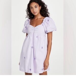 Endless Rose Lilac Dress with Floral Embroidery